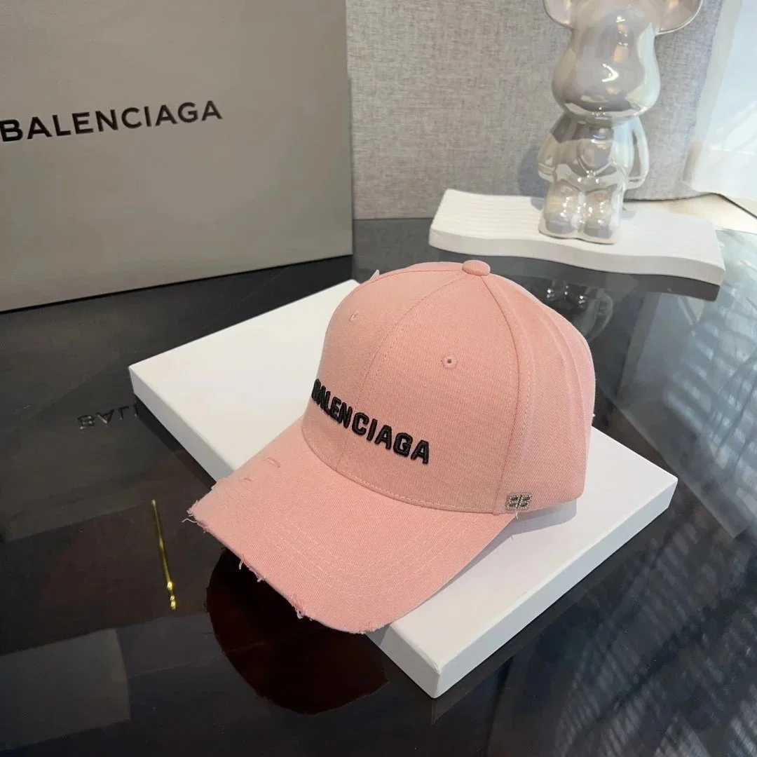 Balenciaga Pink Logo Cap Headwear