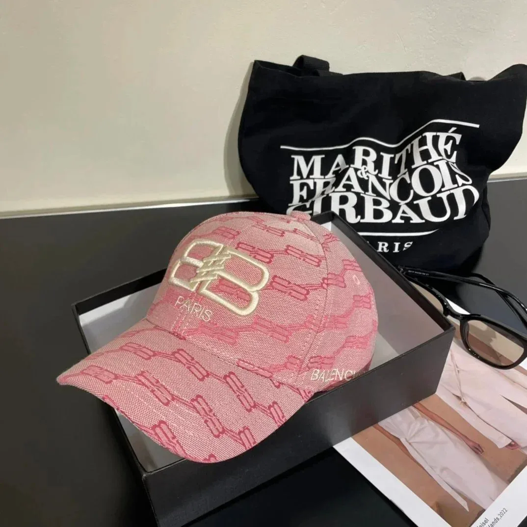 Balenciaga Pink BB Logo Baseball Cap