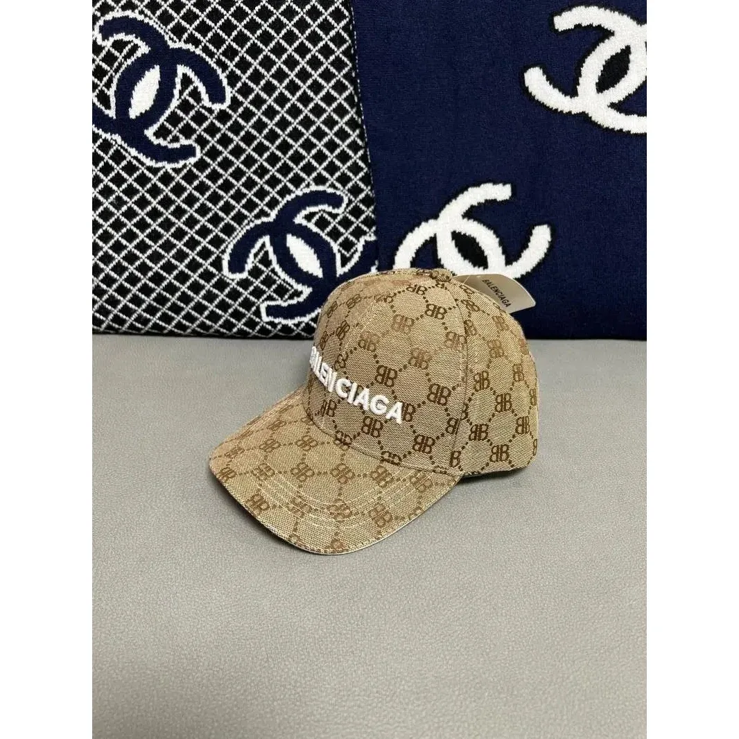 Balenciaga BB Monogram Beige Cap