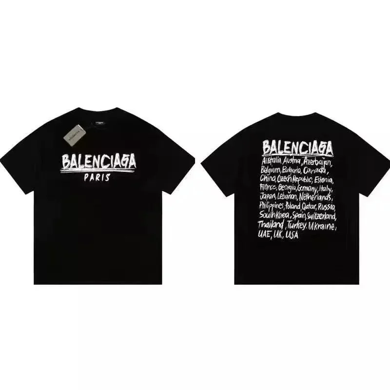 Balenciaga Black Paris T-Shirt