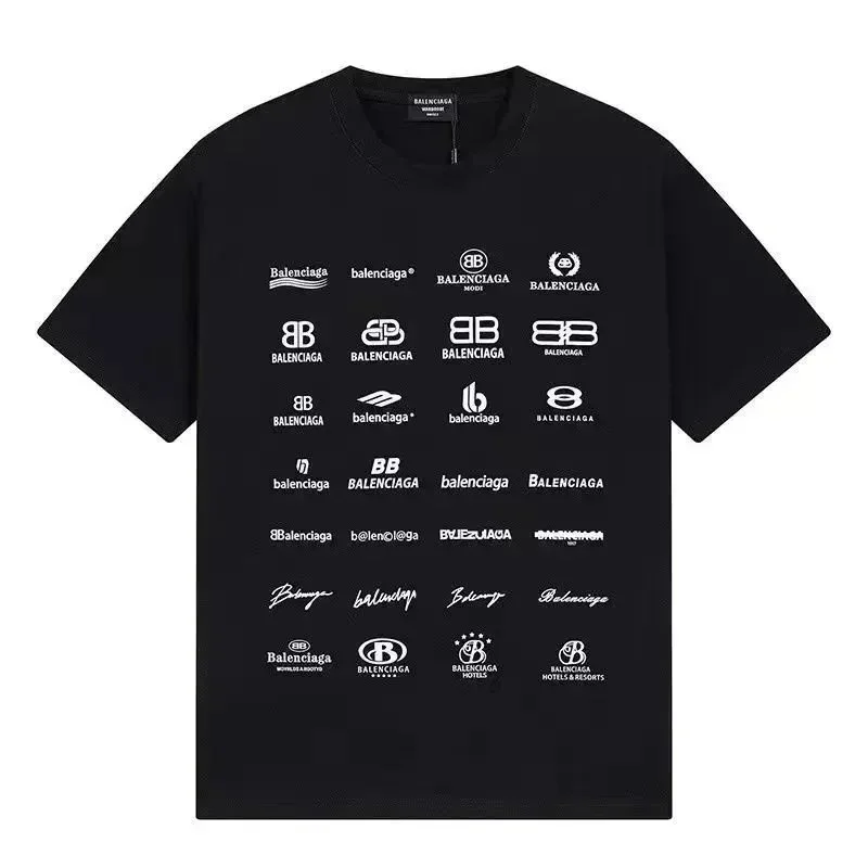 Balenciaga Triple Black Logo T-Shirt