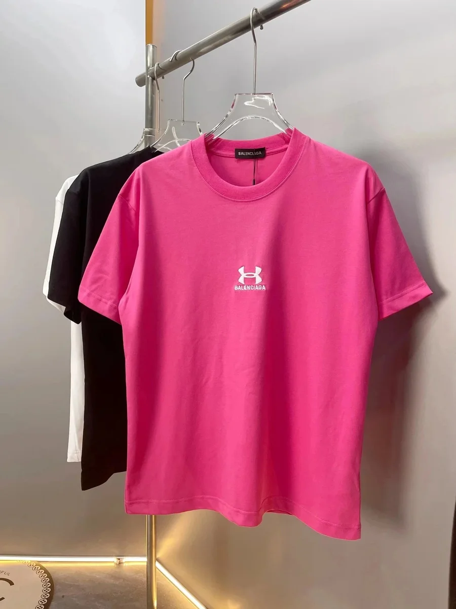 Balenciaga Pink Logo T-Shirt