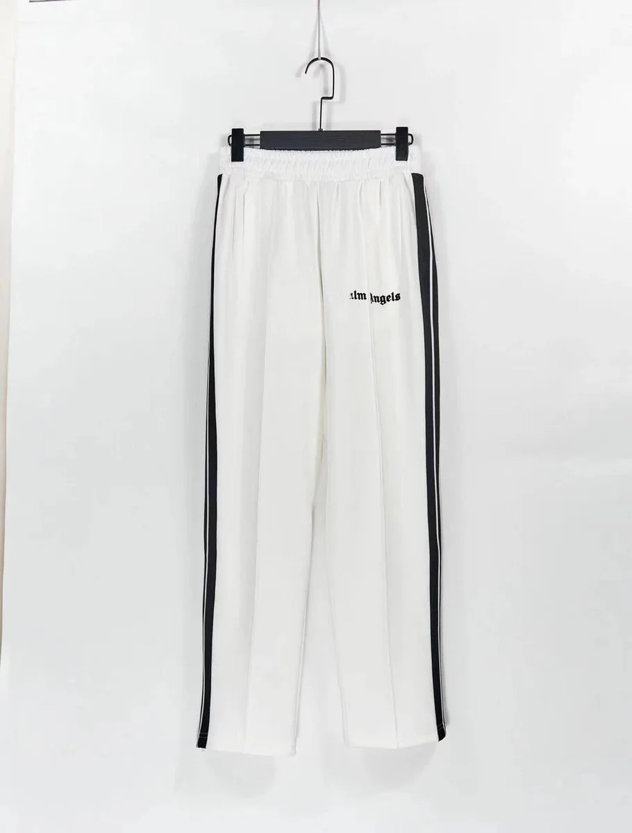 Palm Angels Track White with Black Stripes Trousers