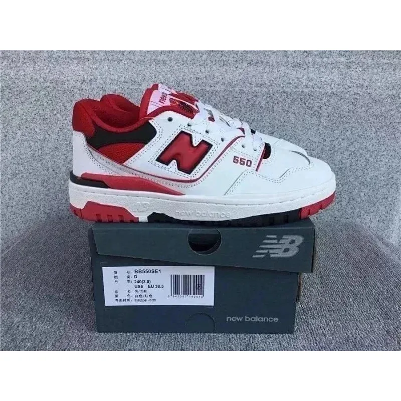 New Balance 550 Red/White Sneakers