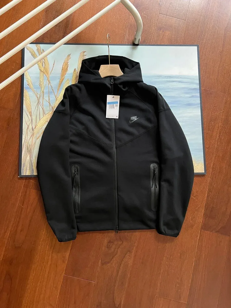 Nike Tech Fleece Black Hoodie Jacket