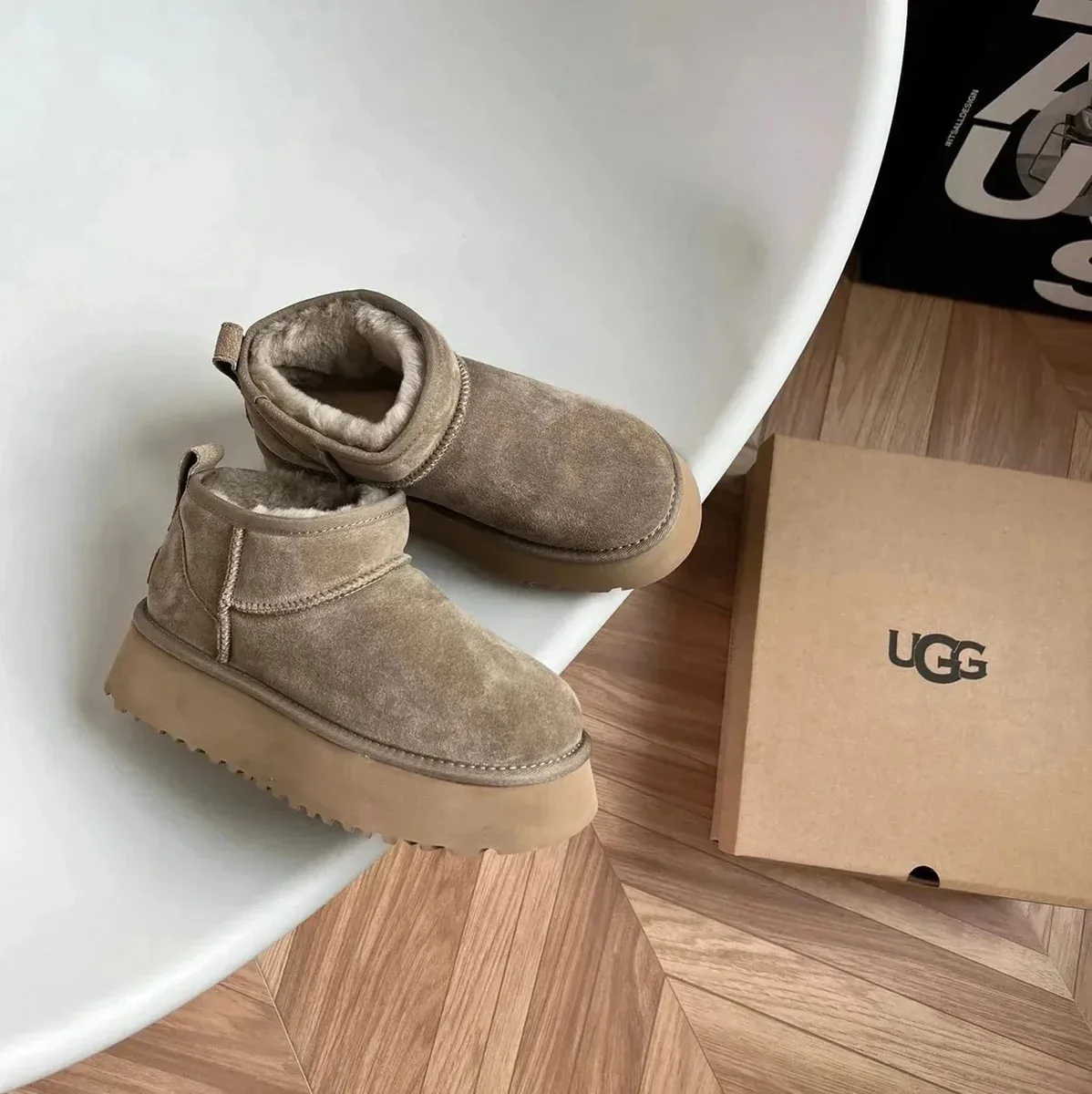 UGG Classic Short mini thick bottom 羚羊 Boots