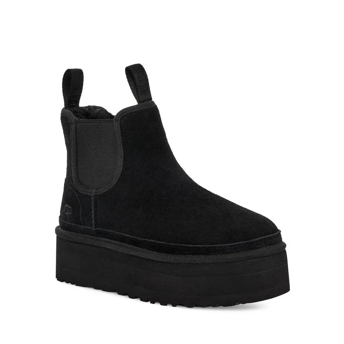 UGG Classic Short Black Platform Boots