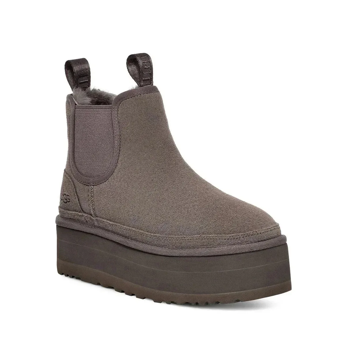 UGG Classic Short Platform Chelsea Boot Grey