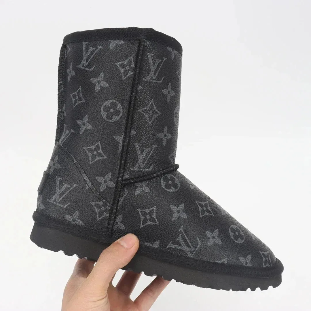 Louis Vuitton Tabi Monogram Black Boots