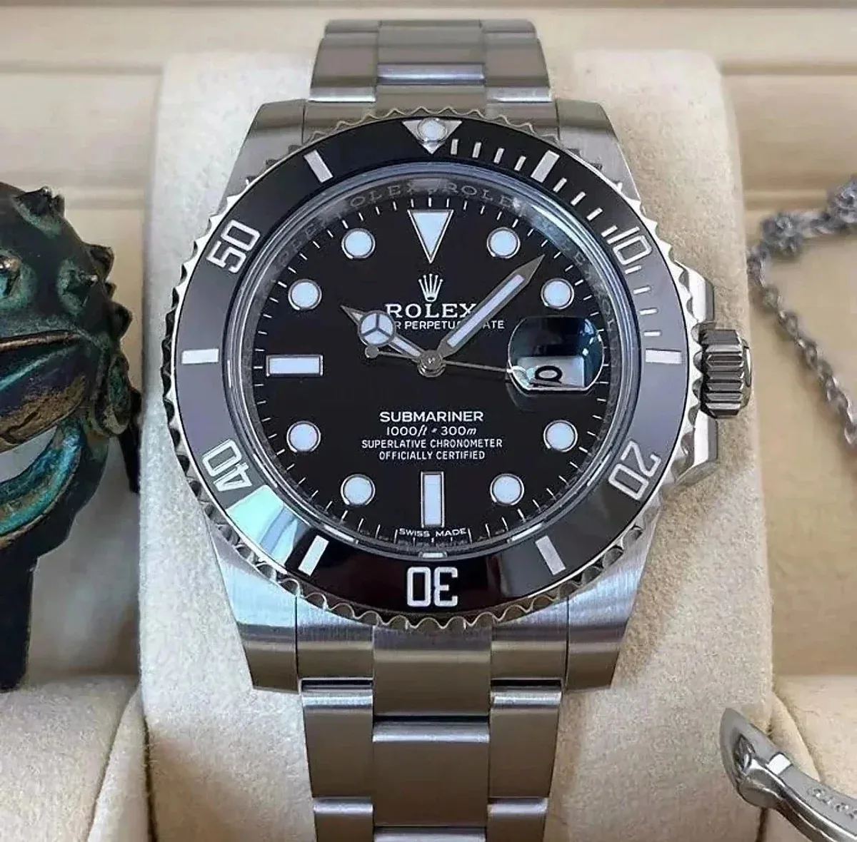 Rolex Submariner Black Dial Stainless Steel Watch