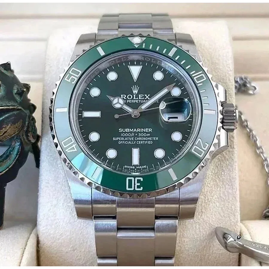 Rolex Submariner Green Dial Stainless Steel Watch