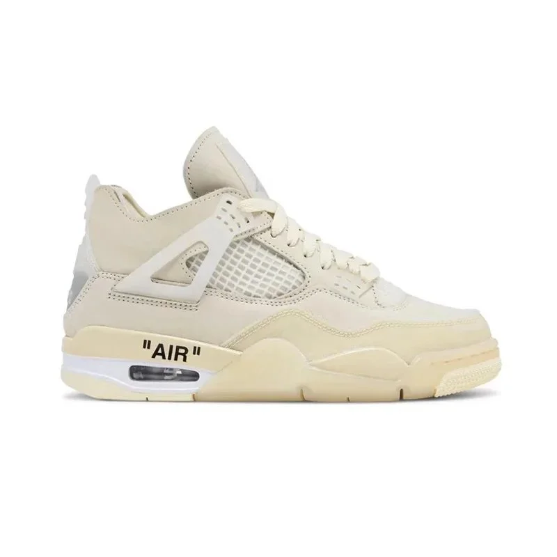 Nike Air Jordan 4 Off-White Sail Sneakers