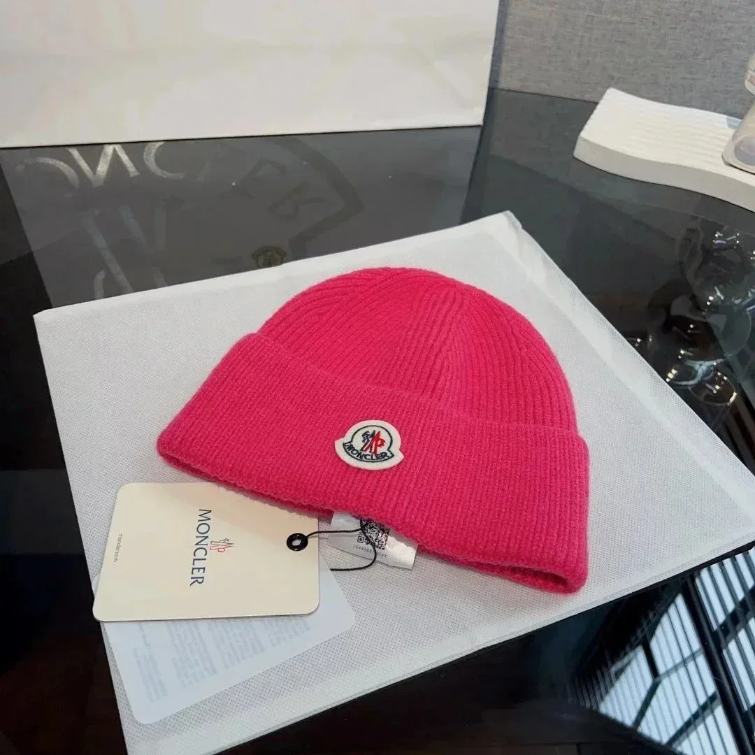 Moncler Pink Beanie Hat Headwear