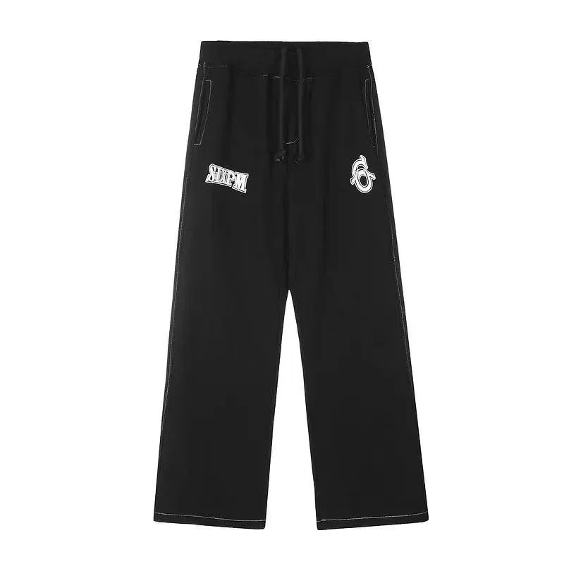 Black 'SDCM' Logo Sweatpants