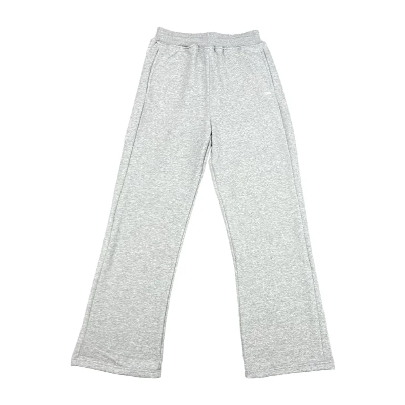 Gray Solid Sweatpants