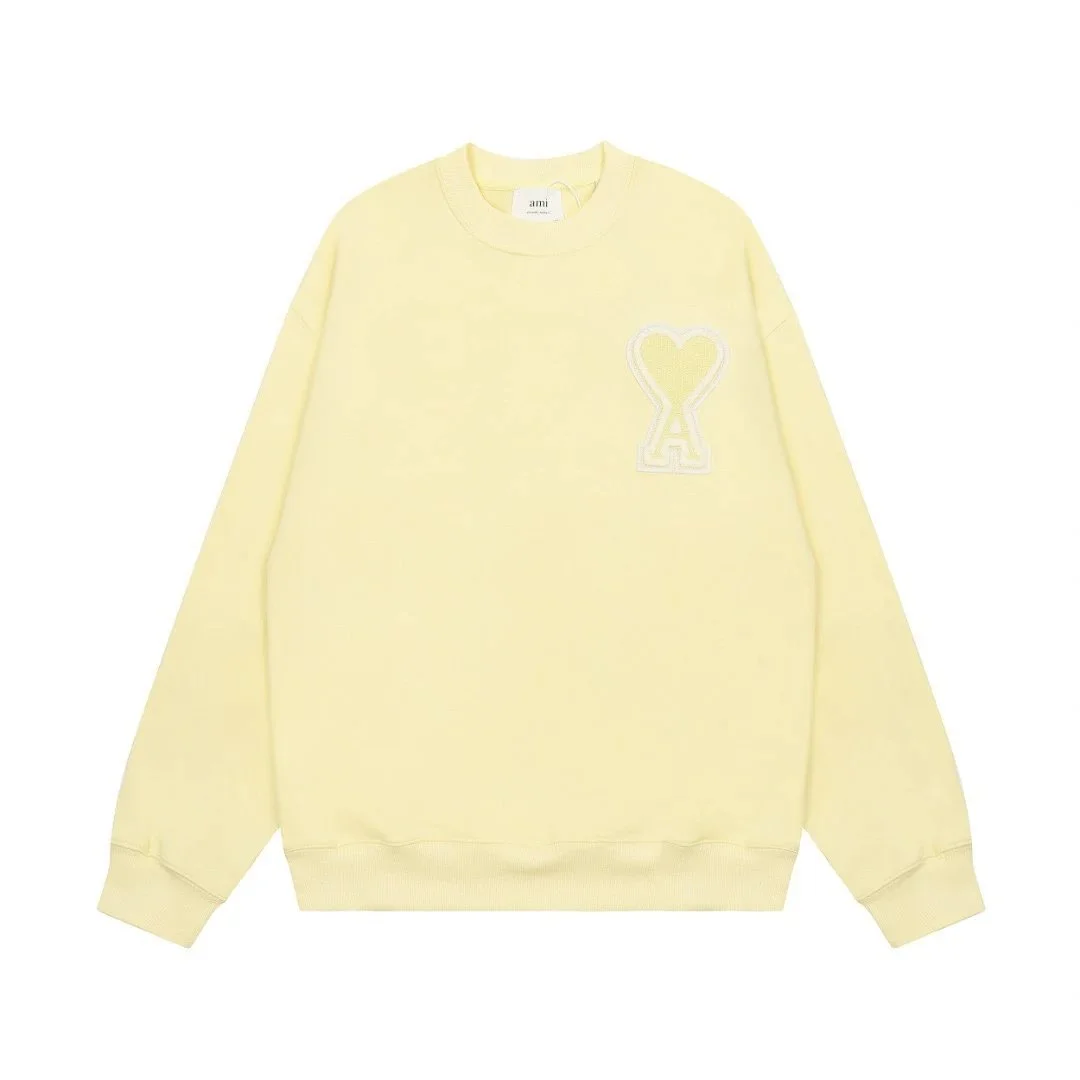 Ami BB-34 Lemon Yellow Crewneck Sweatshirt