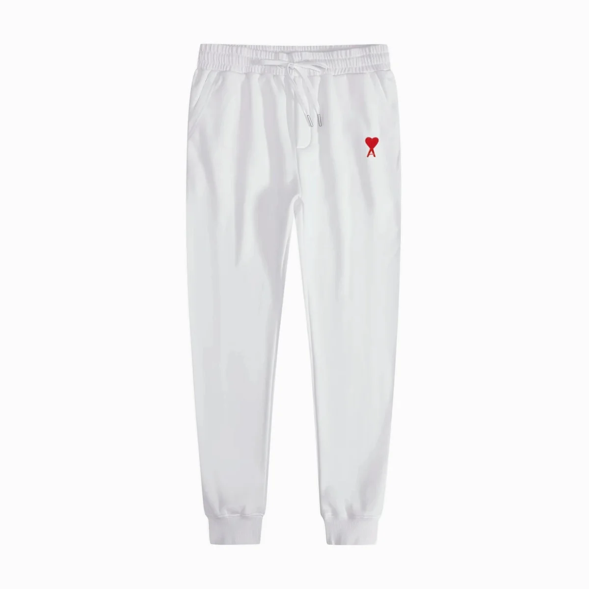 Ami Paris Ami de Coeur White Sweatpants