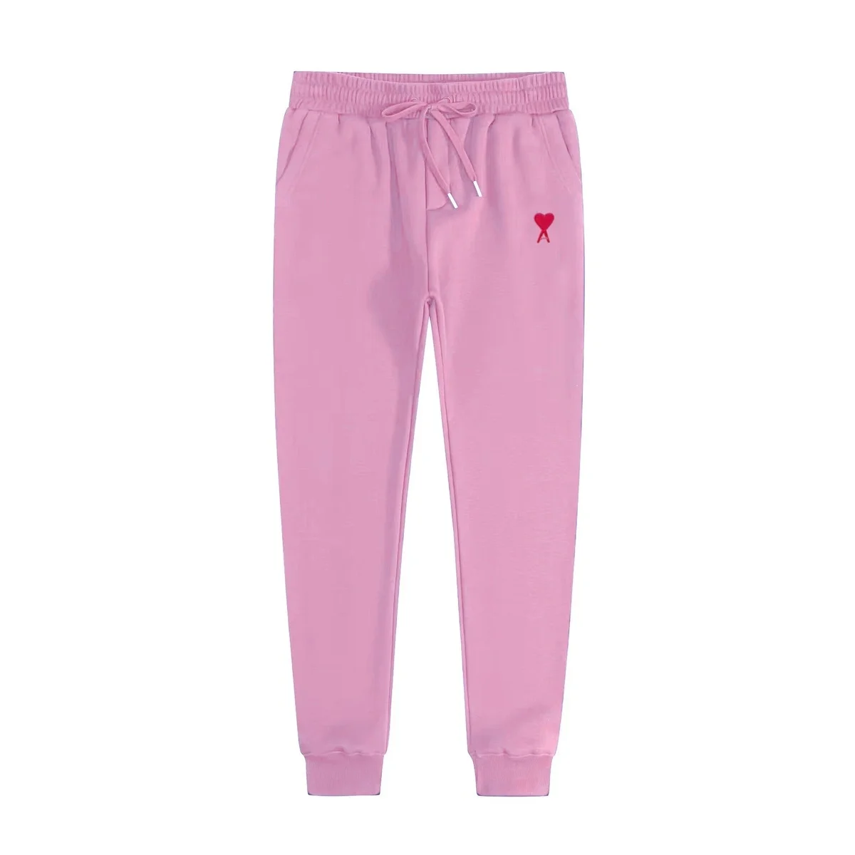 Ami Paris Ami de Coeur Pink Heart Sweatpants