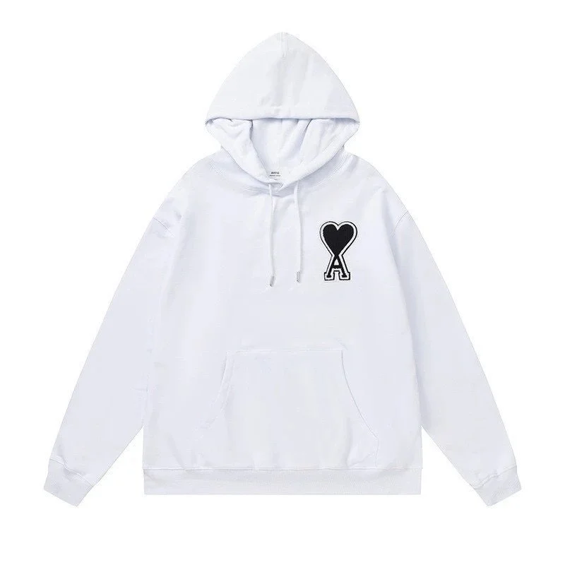 Ami Paris Ami de Coeur White Hoodie
