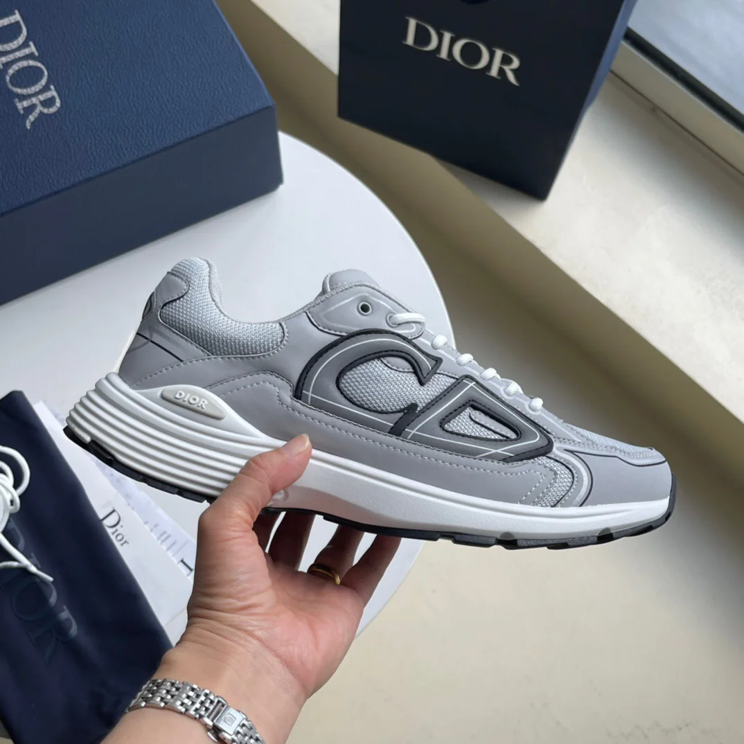 Dior Air Force 1 Grey/Black Sneakers