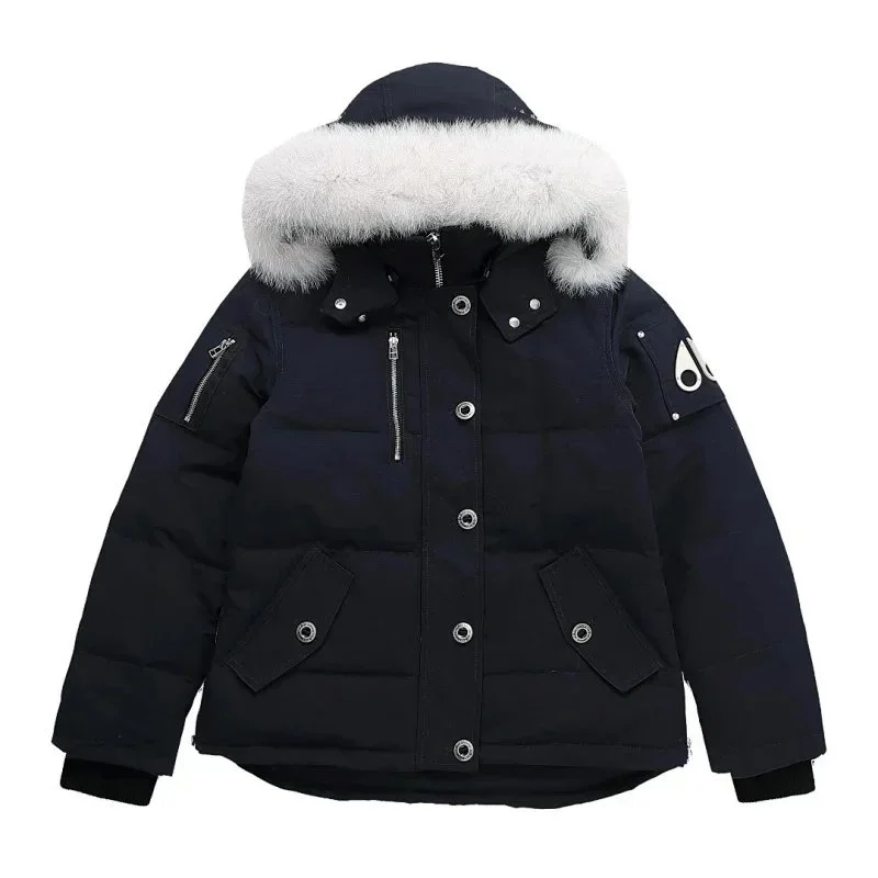 Canada Goose Expedition Black White Fur Trim Parka