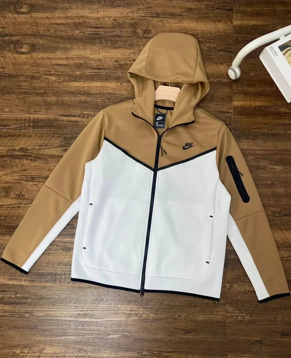 Nike Tech Fleece Hoodie Camel/White Jacket
