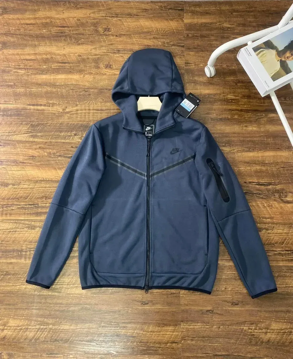 Nike Tech Fleece Hoodie Navy Blue