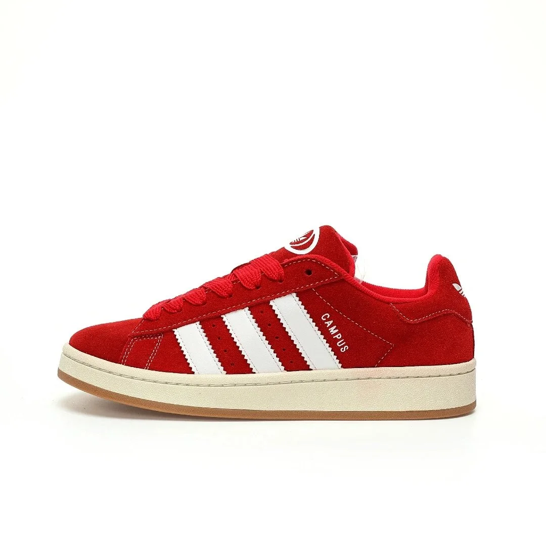 Adidas Campus Red White Sneakers