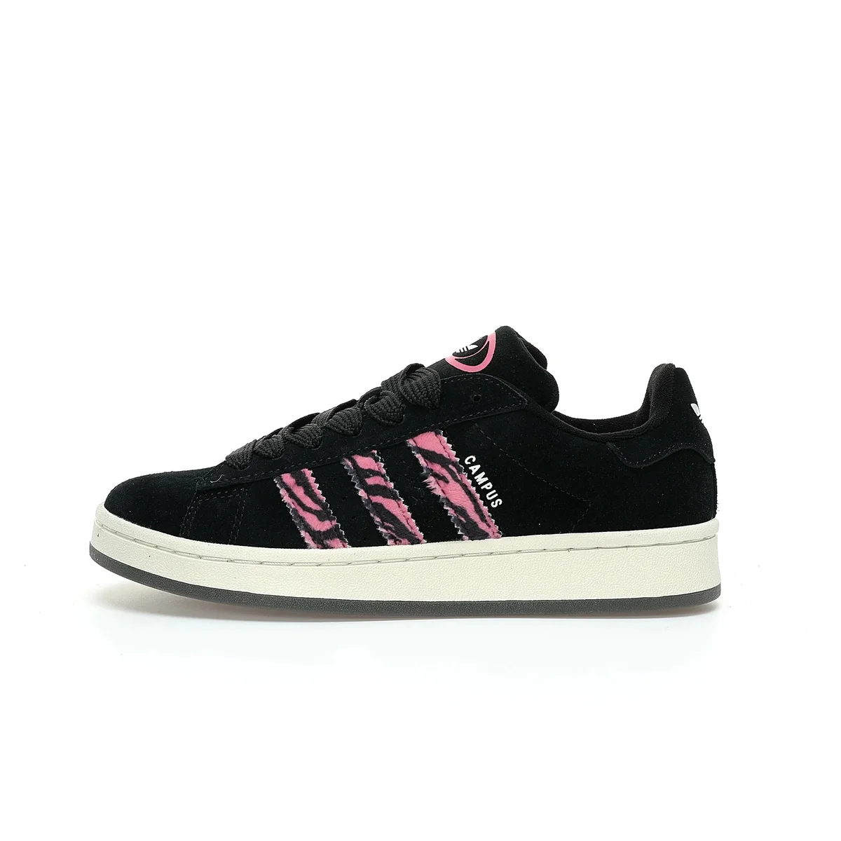 Adidas Campus Black/Pink Zebra Sneakers