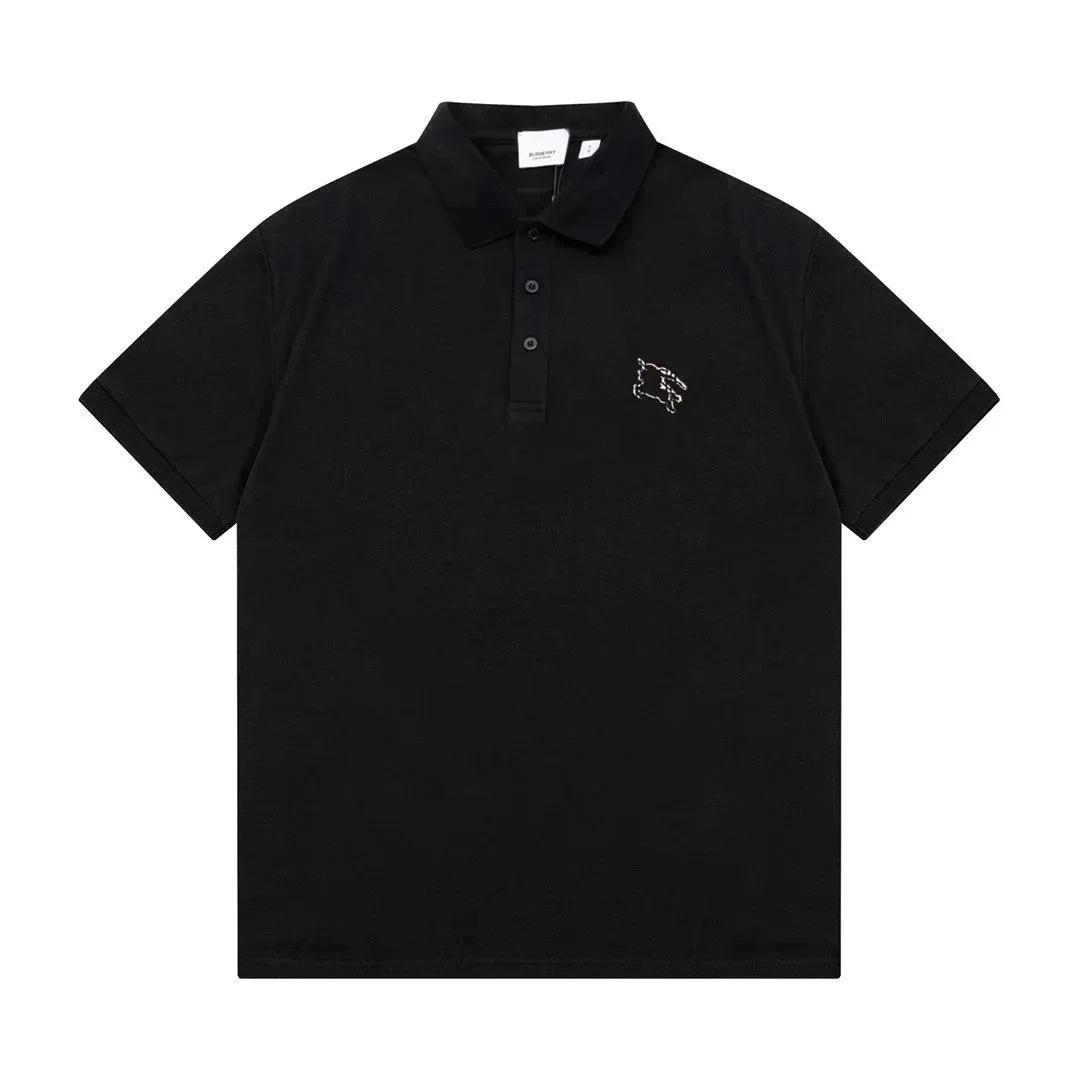 Burberry Black Horse Embroidery Polo Shirt