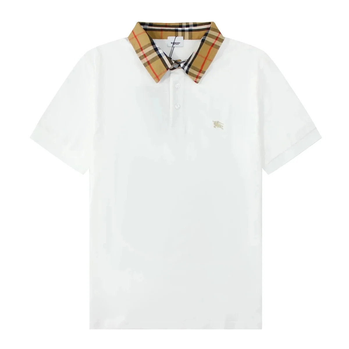 Burberry White Classic Logo Polo Shirt