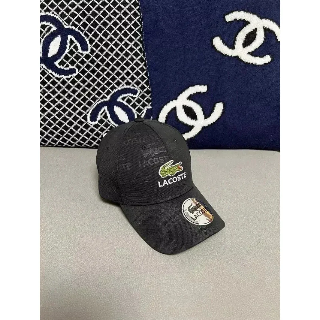 Lacoste Classic Crocodile Cap Black Headwear