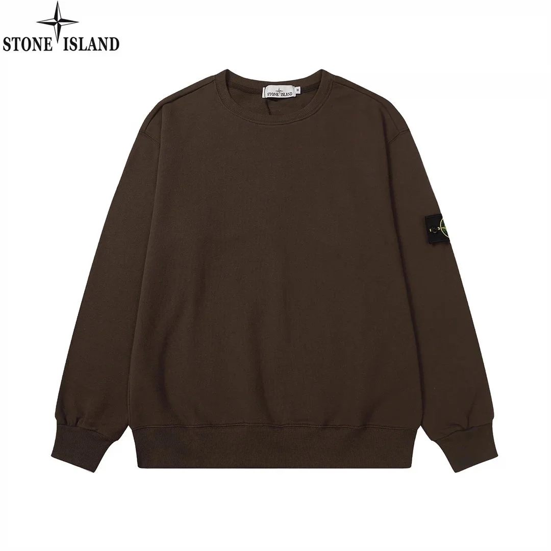 Stone Island 68-15 Brown Crewneck Sweatshirt