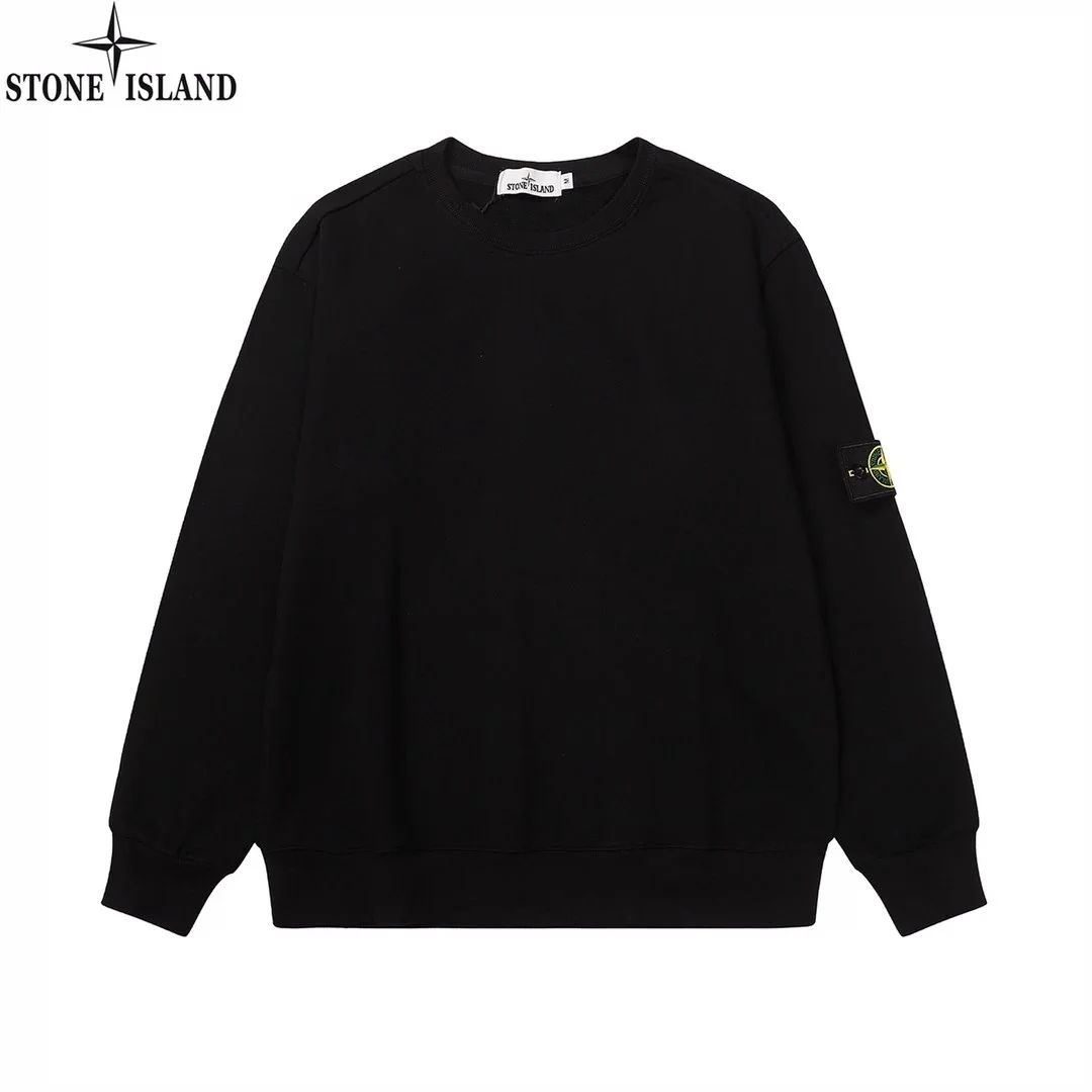 Stone Island Shadow Project Black Crewneck Sweatshirt