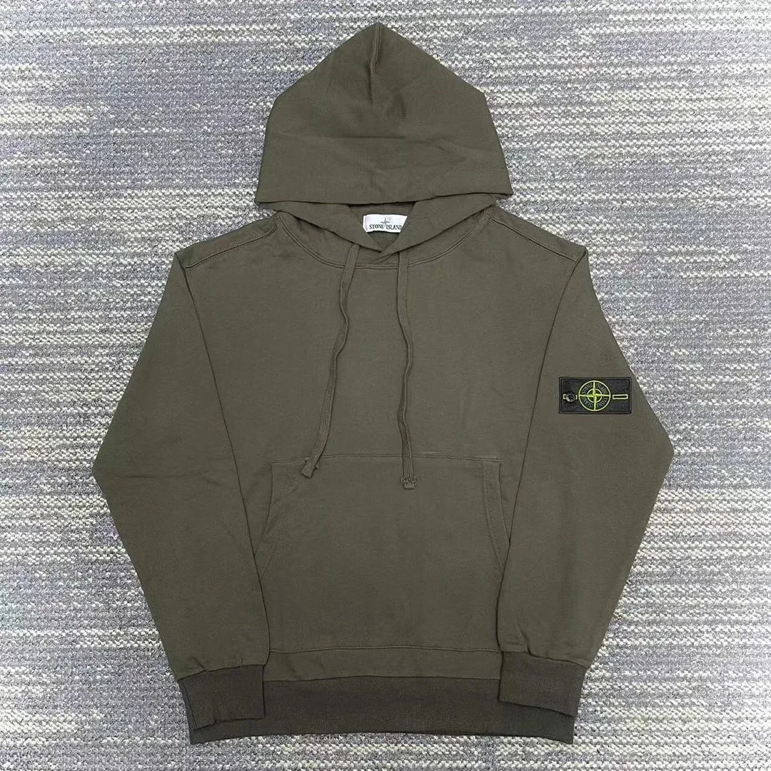 Stone Island 68-15 Olive Hoodie Sweatshirt