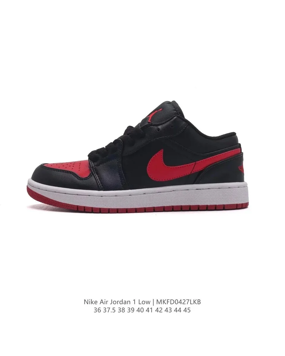 Nike Air Jordan 1 Low Black/University Red Sneakers