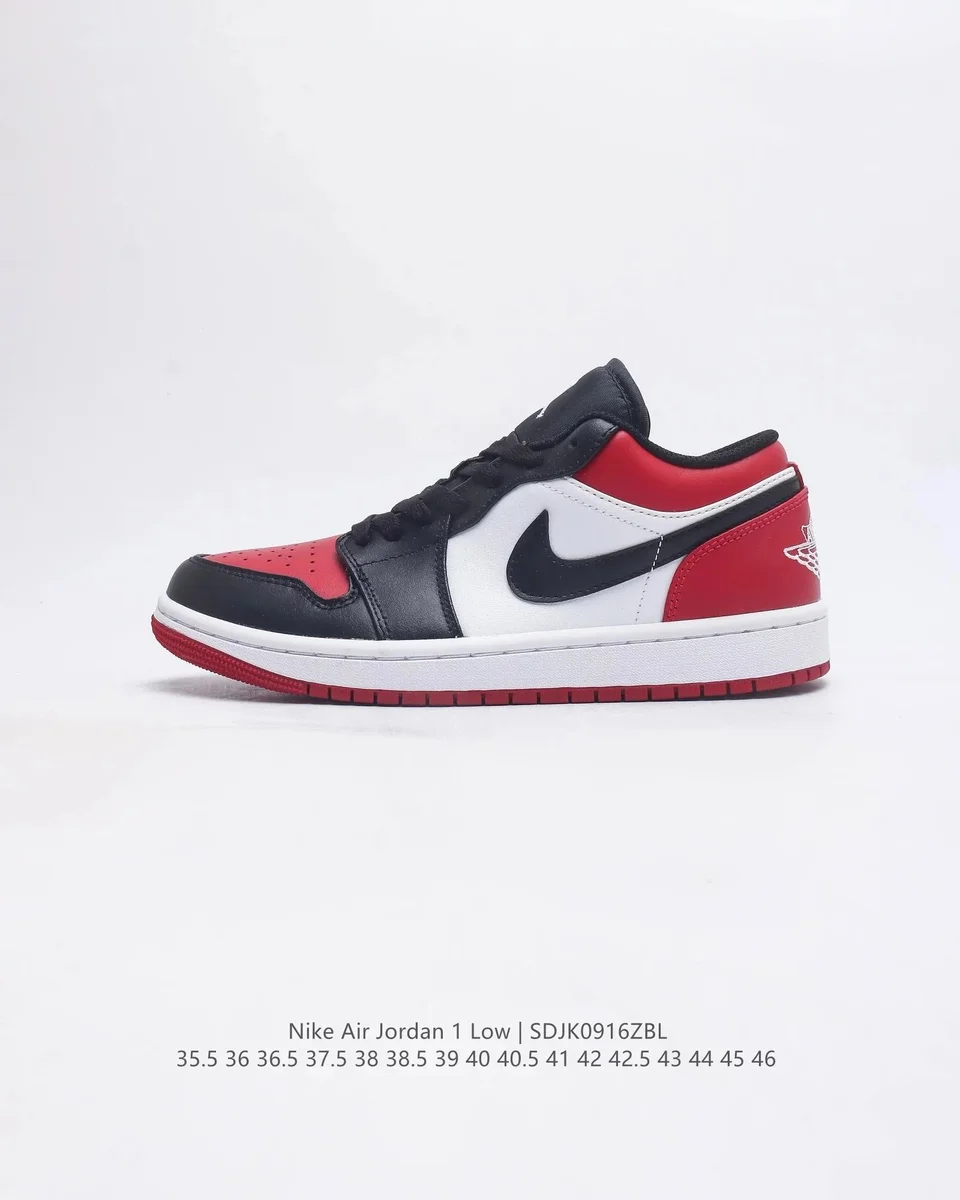 Nike Air Jordan 1 Low 'Black/Red/White' Sneakers