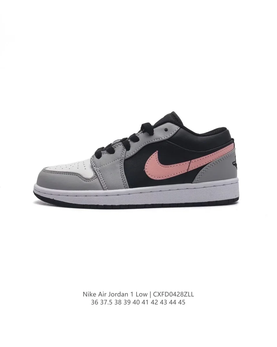 Nike Air Jordan 1 Low Grey/Pink/Black Sneakers