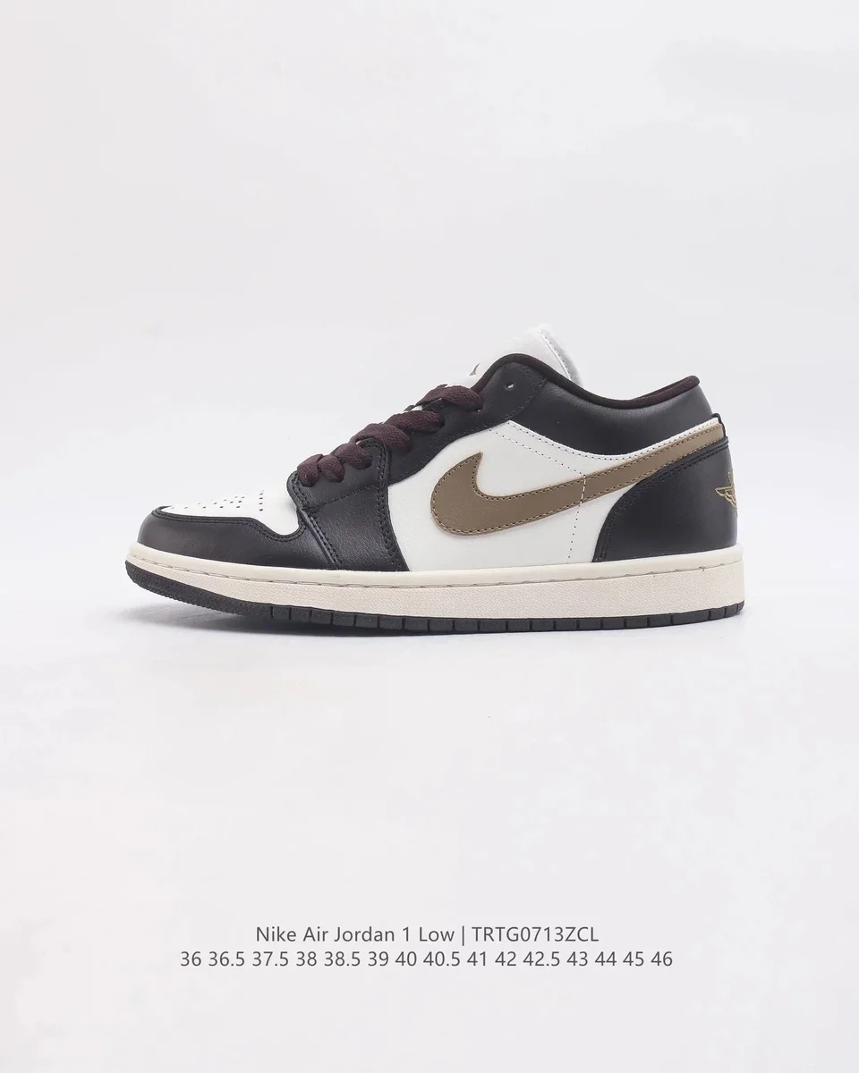 Nike Air Jordan 1 Low Black/Brown/White Sneakers