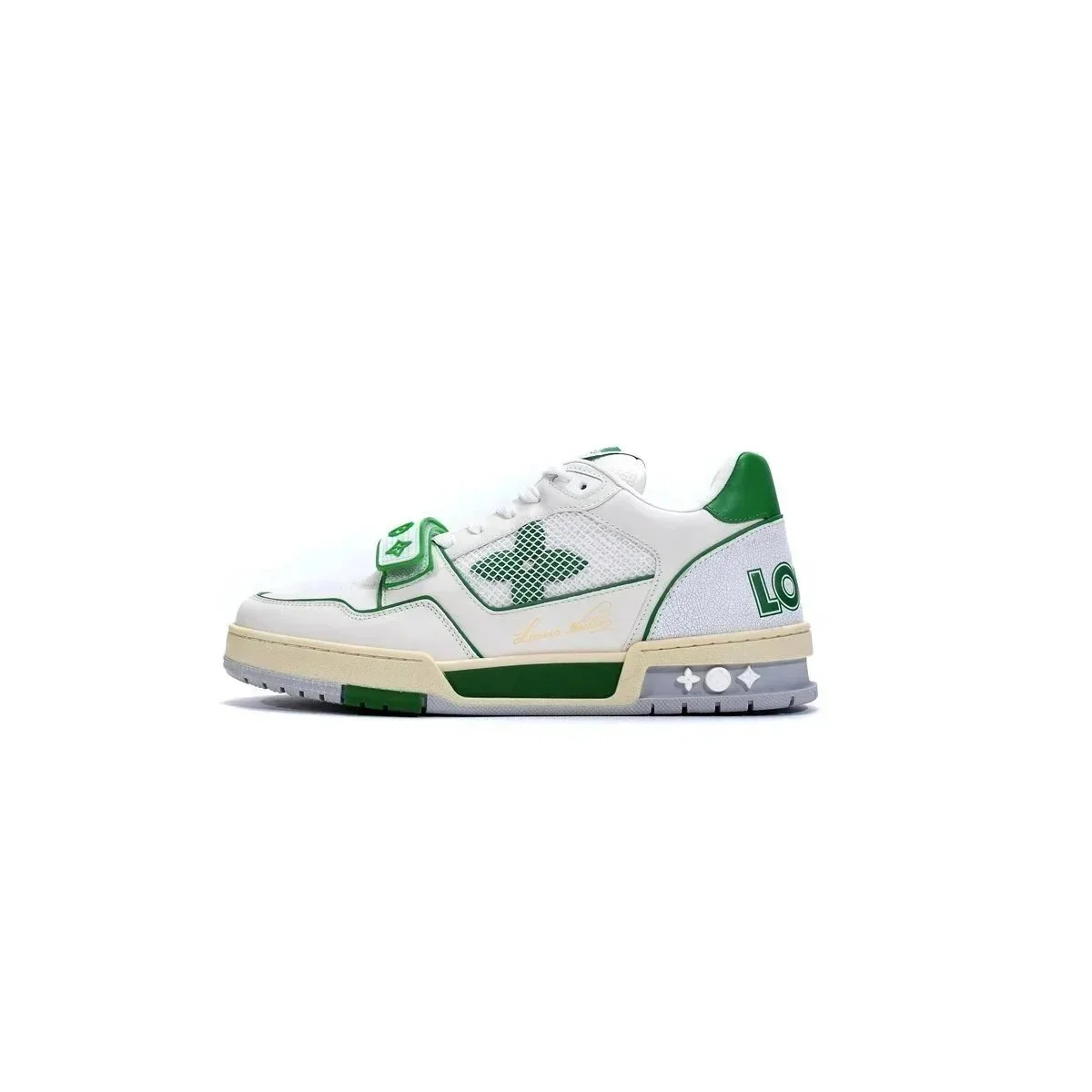 Louis Vuitton LV Trainer White/Green Sneakers