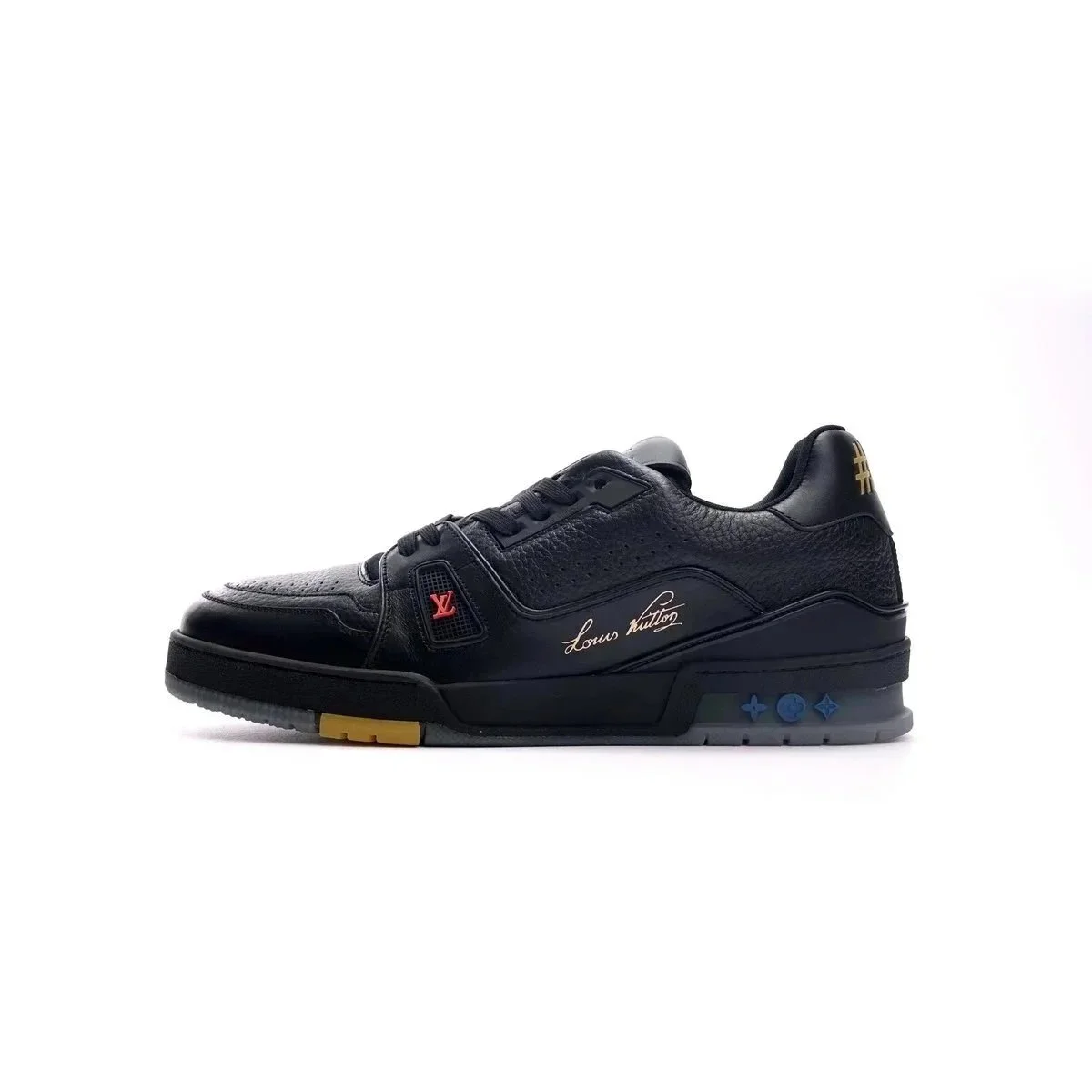 Louis Vuitton LV Trainer Black Leather Sneakers