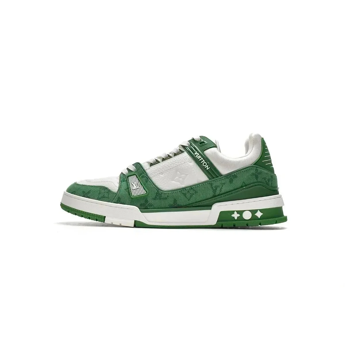 Louis Vuitton LV Trainer Green & White Sneakers