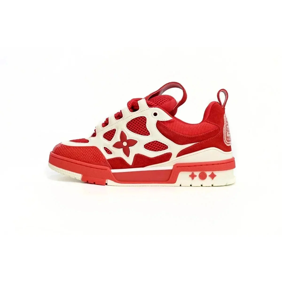 Louis Vuitton LV Trainer Red & White Sneakers