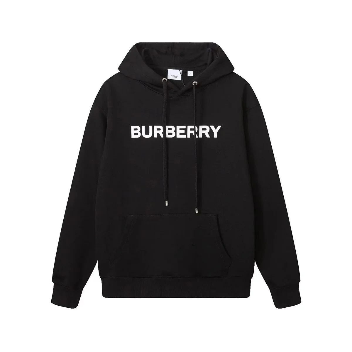 Burberry LM005 Black Hoodie with Logo