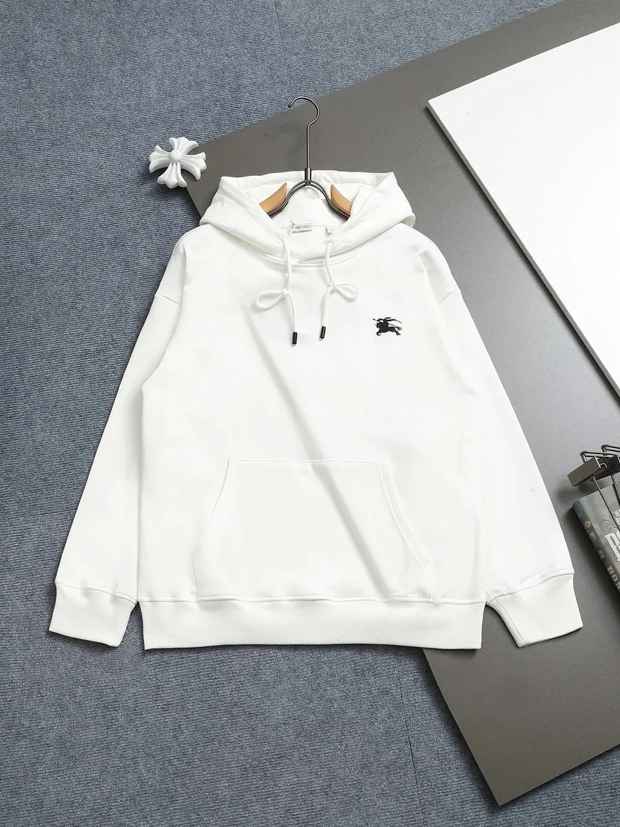 Burberry White Pony Embroidered Hoodie