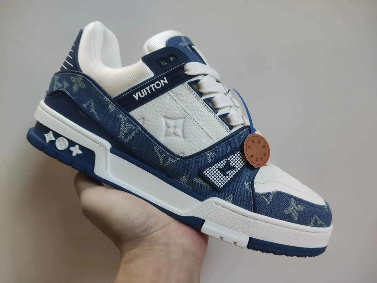 Louis Vuitton LV Trainer Denim White/Blue Sneakers