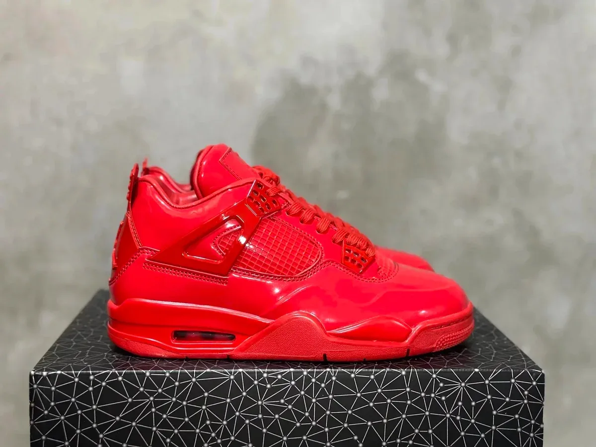 Nike Air Jordan 4 Racing Red Sneakers