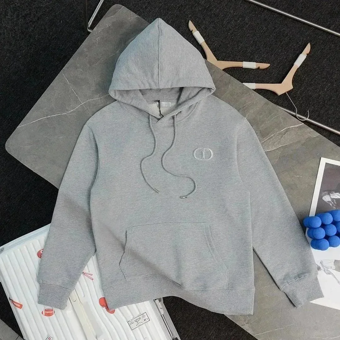 Dior Classic Logo Grey Hoodie