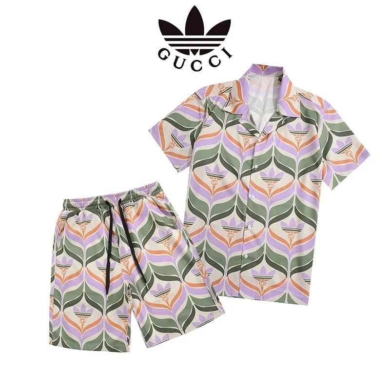 Gucci Tropical Print Shirt & Shorts Set