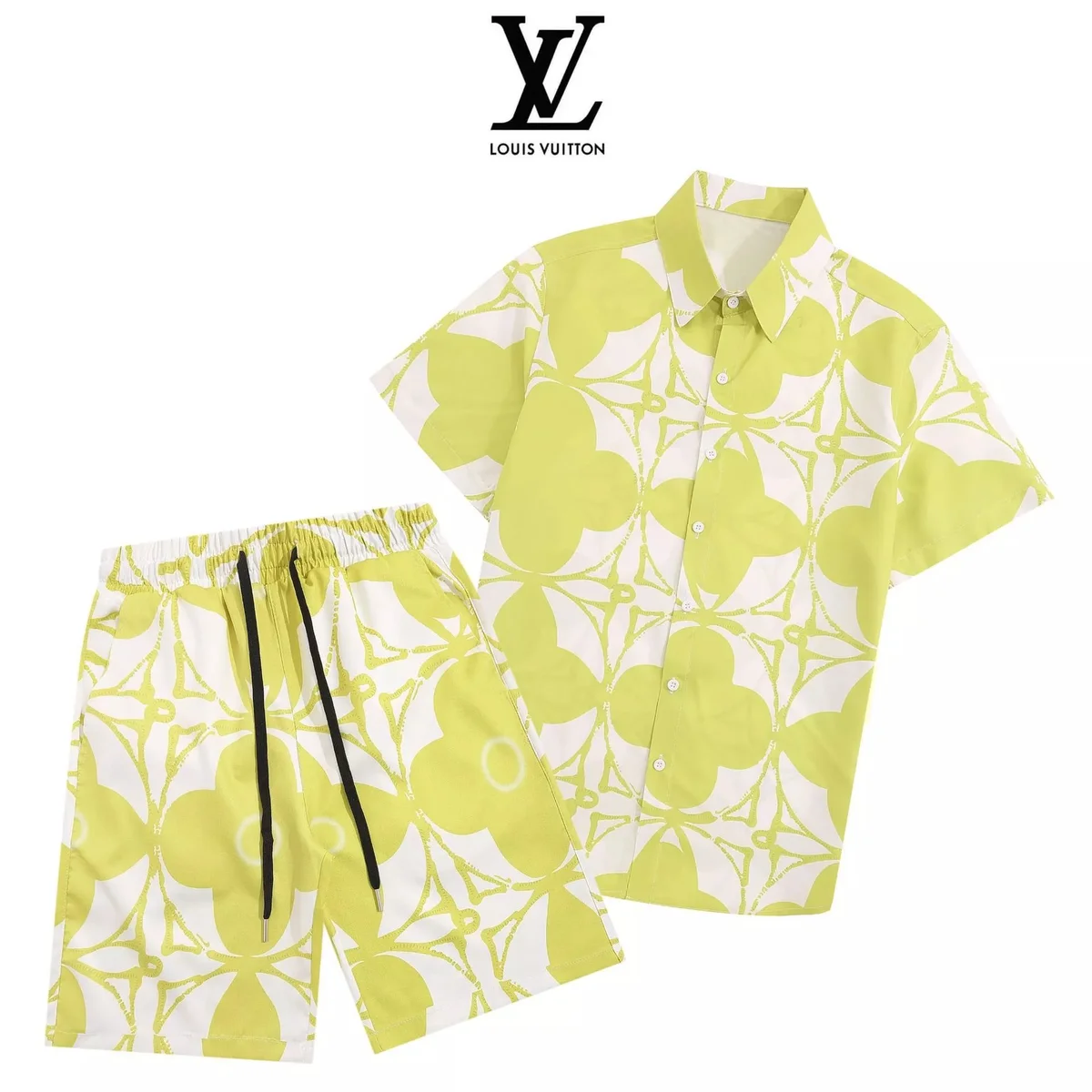 Louis Vuitton Lime Floral Co-ord Set